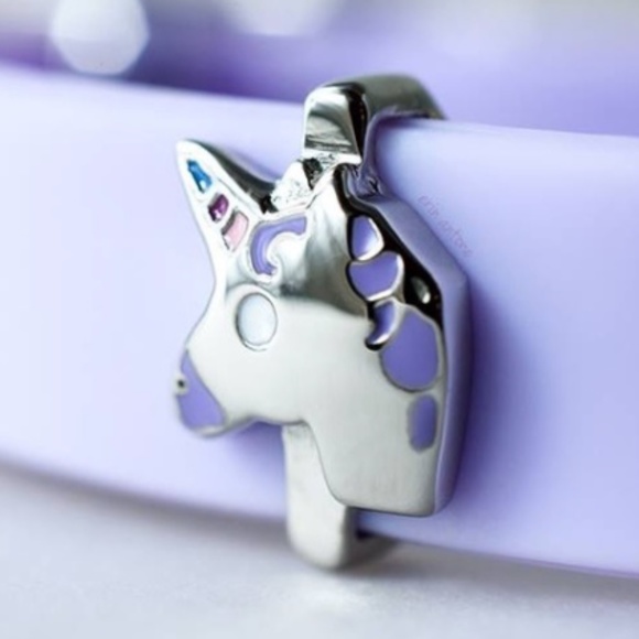 NWT Keep Collective Stella & Dot unicorn charm & reversible mauve & pink band - Picture 1 of 4